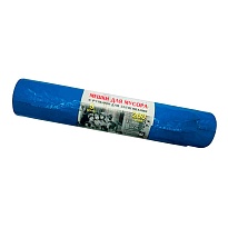 Мешки для мусора 200 л, с завязками, синие, в рулоне 5 шт., ПВД, 45 мкм, 1100х850 мм, Концепция Быта Vitalux, 604934 в Черкесске