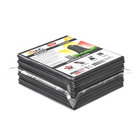 Мешки для мусора 160 л, серые, в пачке 10 шт., ПВД, 40 мкм, 900х1100 мм, i-Bag в Черкесске