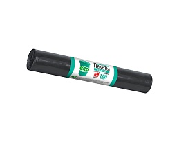Мешки для мусора 160 л, черные, в рулоне 10 шт., ПВД, 25 мкм, 1100х800 мм, GRIFON, 101-031 в Черкесске