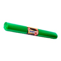 Мешки для мусора 180 л, зеленые, в рулоне 10 шт., ПВД, 50 мкм, 1100х900 мм, МЕШКОFF, 4458 в Черкесске